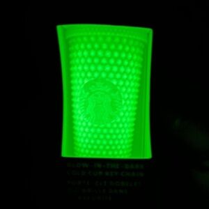 🌟 STARBUCKS GLOW IN THE DARK COLD CUP LEMONGRASS HALLOWEEN HOLIDAY KEY CHAIN